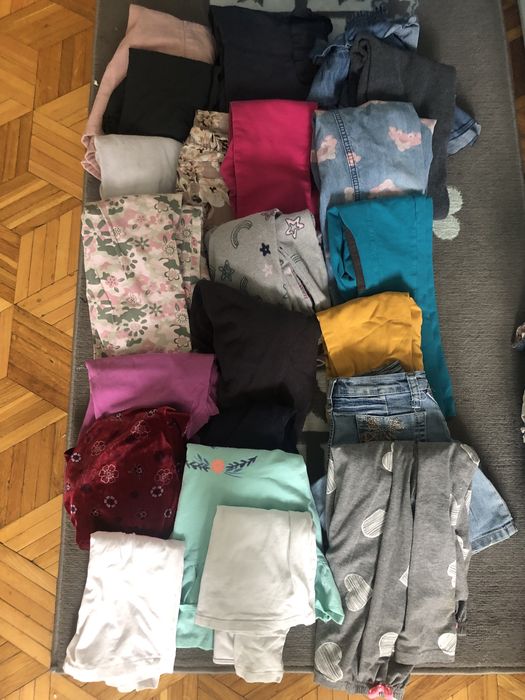 Paczka ubran dz. jesien/zima- 7/8 lat