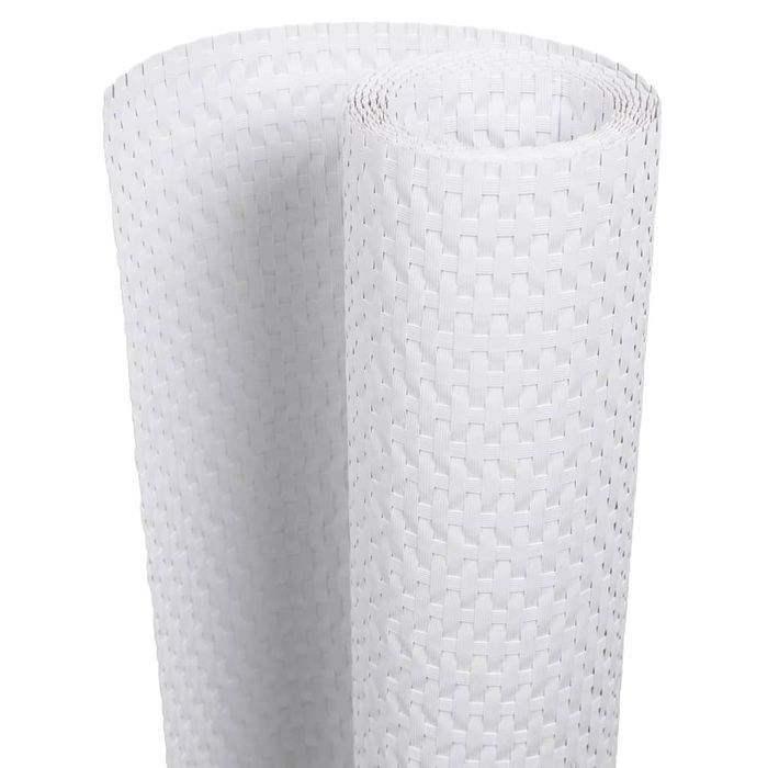 Vidaxl Parawany Balkonowe, 10 Szt., Białe, 255X19 Cm, Rattan Pe