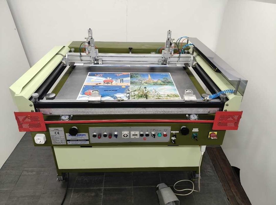 Máquina de serigrafia formato 70x100 em excelente estado