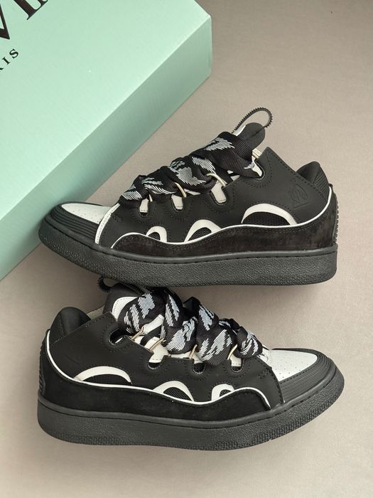 ФЛАГМАН! Lanvin Curb Black Reflective 41 42 43 44 45 ланвін керб чорні рефлективні