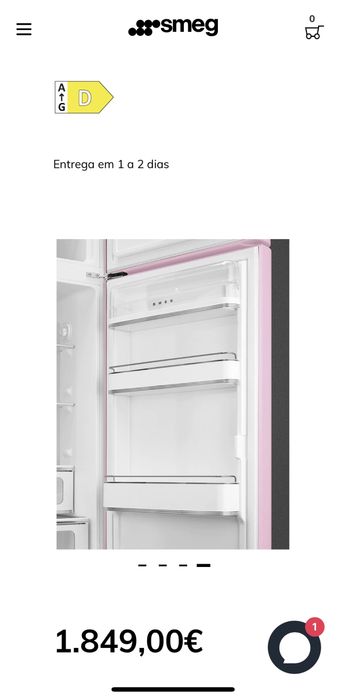Frigorifo smeg azul bebe como novo