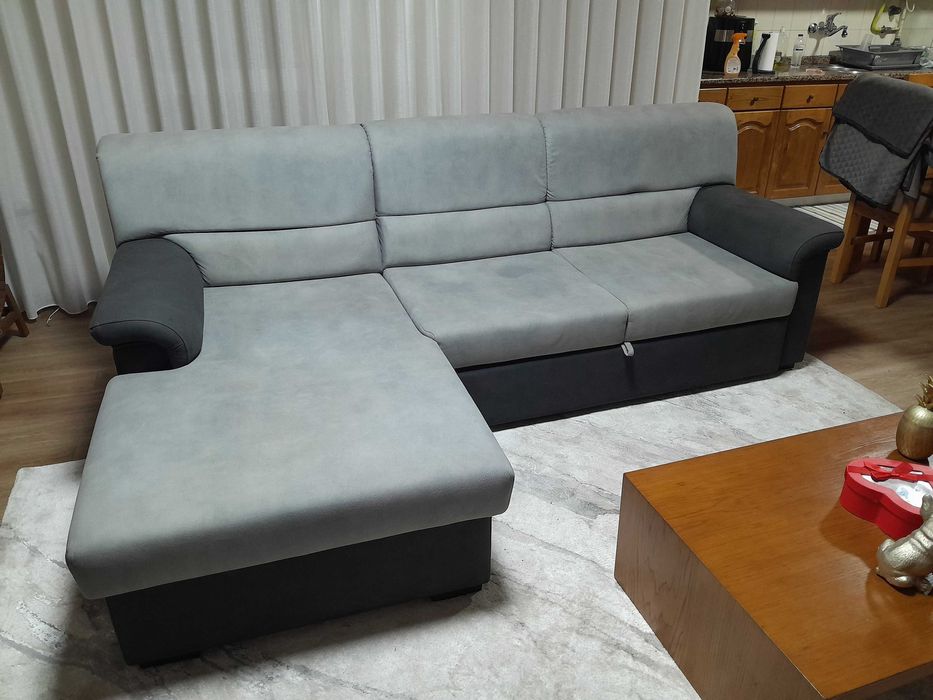 Sofá chaise long com apenas 1 ano