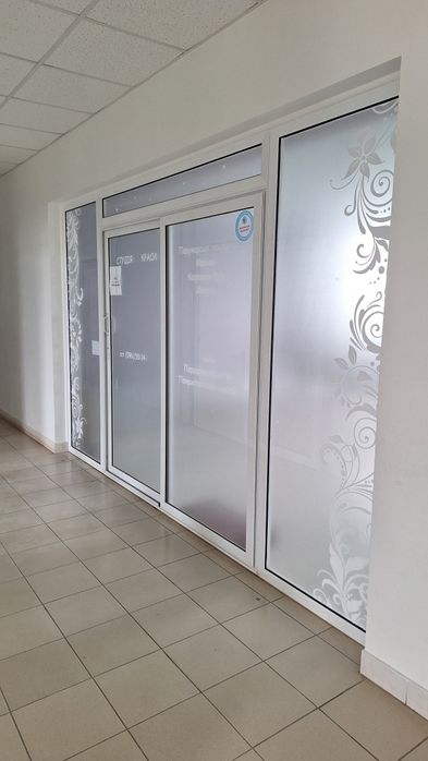 Перегородки алюміній скло