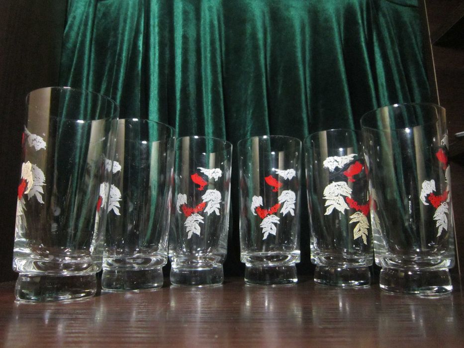 Бокалы праздничные Снегирей 1960 годов