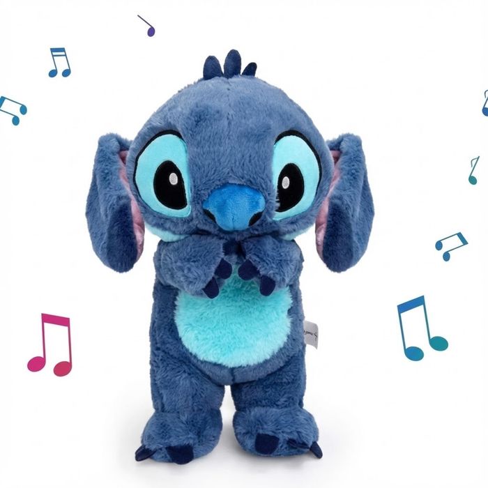 Стіч дихаючий, М'яка інтерактивна іграшка з підсвіткою, музикою  світи