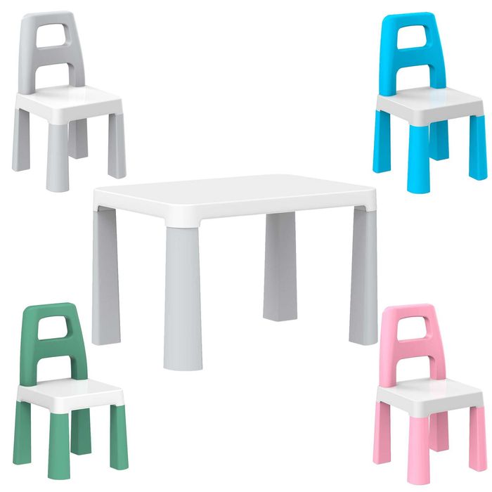 Комплект дитячий: стіл із двома стільцями, пластик