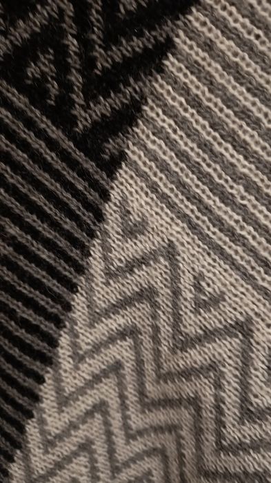 Made in Italy  Damskie ponczo / narzutka z golfem, 70% Wełna, Roz S-L