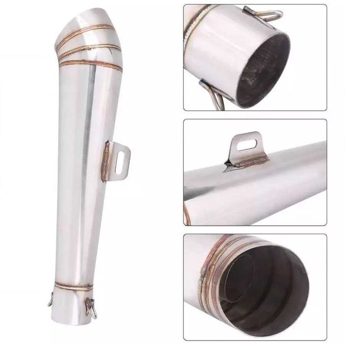 Ponteira de escape megafone corneta gp replica yoshimura 51mm