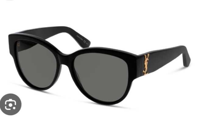 Okulary przeciwsłoneczne ysl czarne modne cat Laurent