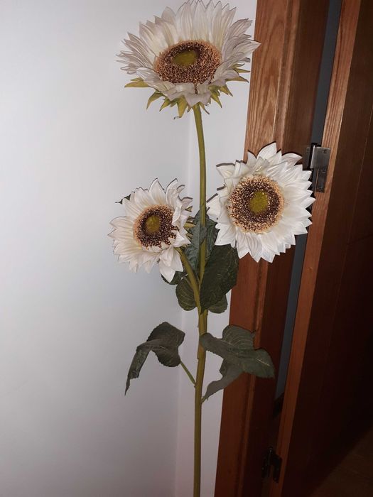 Candeeiro + suporte wc + prato microondas + planta artificial