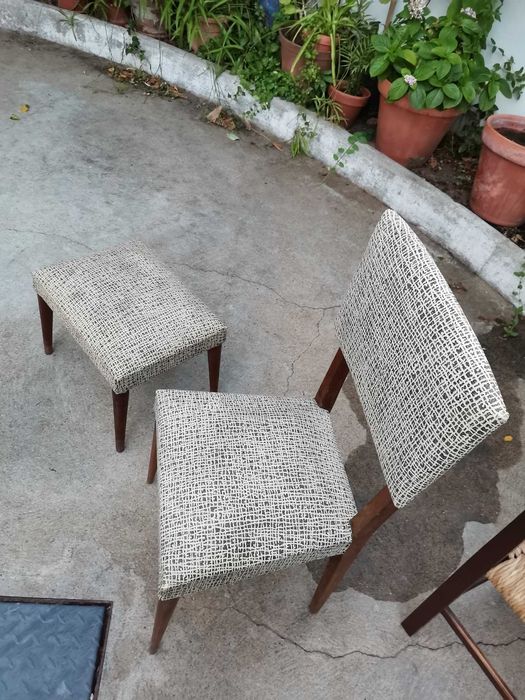 diversas cadeiras anos 50/60/70 + 2 lavatórios