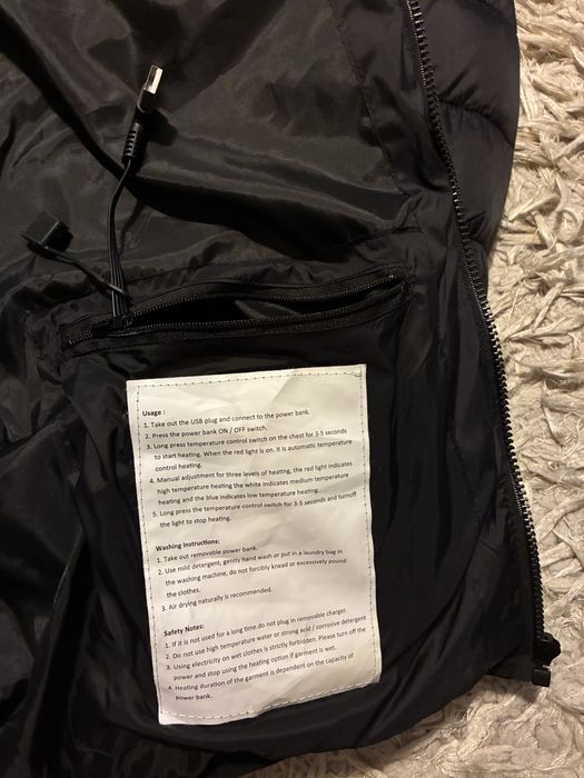 Kurtka podgrzewana przez power bank