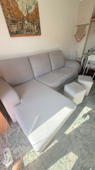 Vendo sofá 3 lugares usado