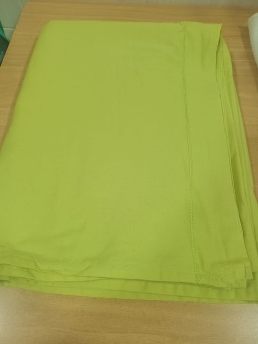 Lençol de casal de cima verde