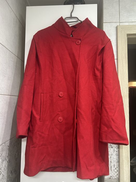 Herman kay wełniany plaszcz vintage lata 80,90 wool