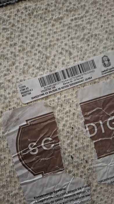 Nowy chodnik dywan 80x250 Oriental Weavers DIGEL szaro-czarny