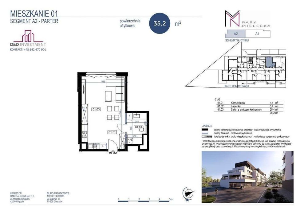 **Park Mielecka** Mieszkanie 35 m²! D&D INVESTMENT - Widok 2