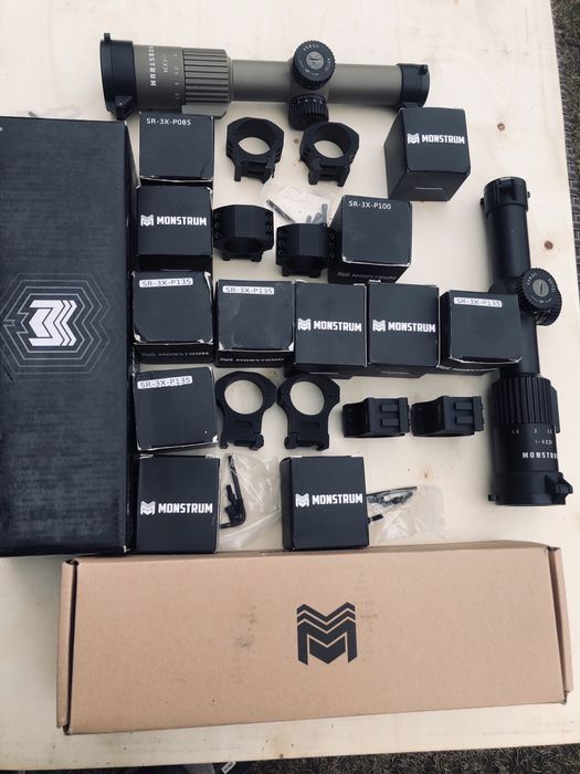 Кільця MONSTRUM TACTICAL для Оптичних прицілів 30мм. 34мм. 25.4мм.різн