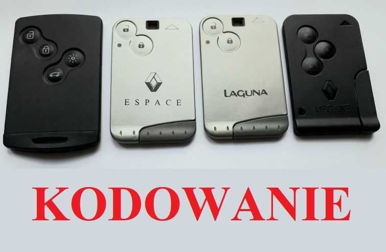 Karta Renault Laguna Espace Megane Scenic kodowanie dorabianie PIN MŁ2