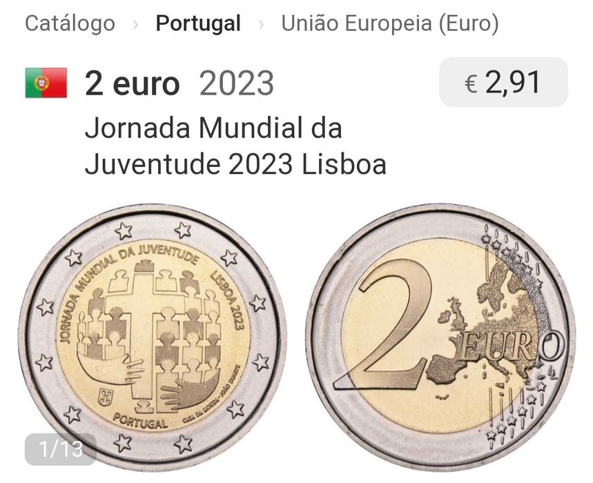 2 Euro Coin, Portugal 2023