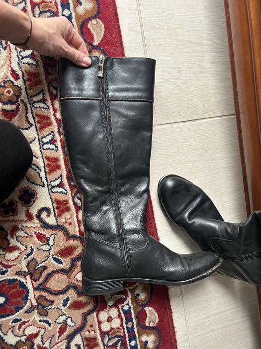 Kozaki czarne skóra roz.38