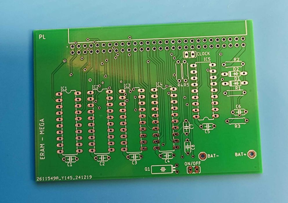 płytka PCB rozszerzenia RAM do Commodore AMIGA 500