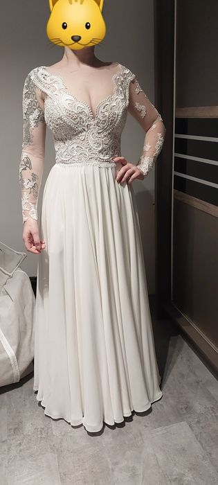 Suknia ślubna dół muślinowy