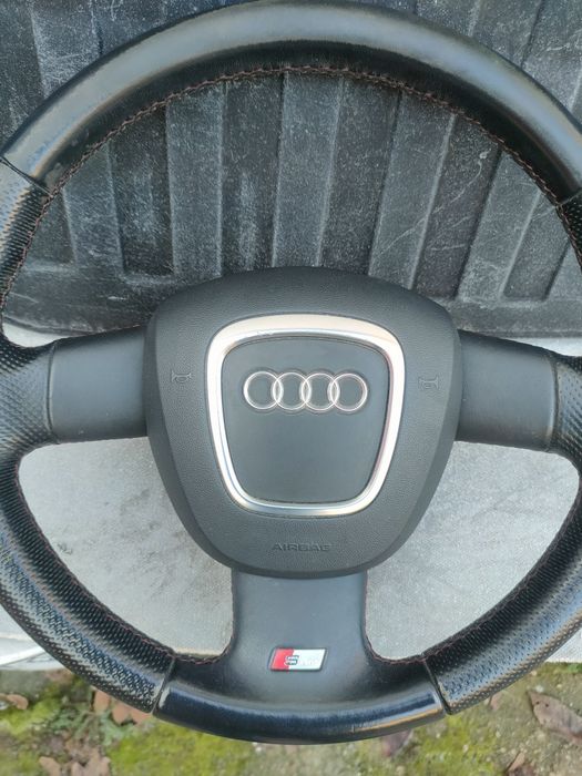 Audi A4 B7 A3 8P kierownica airbag trójramienna poduszka deska
