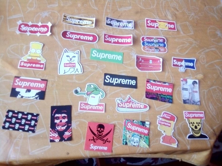 Supreme variados stickers valor por 2