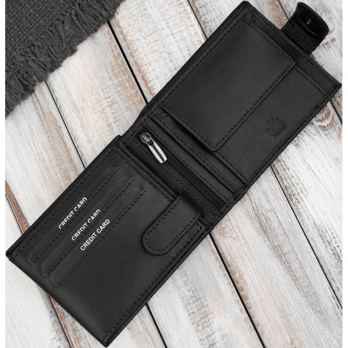 portfel męski skórzany klasyczna czerń rfid paolo peruzzi al-16-bl