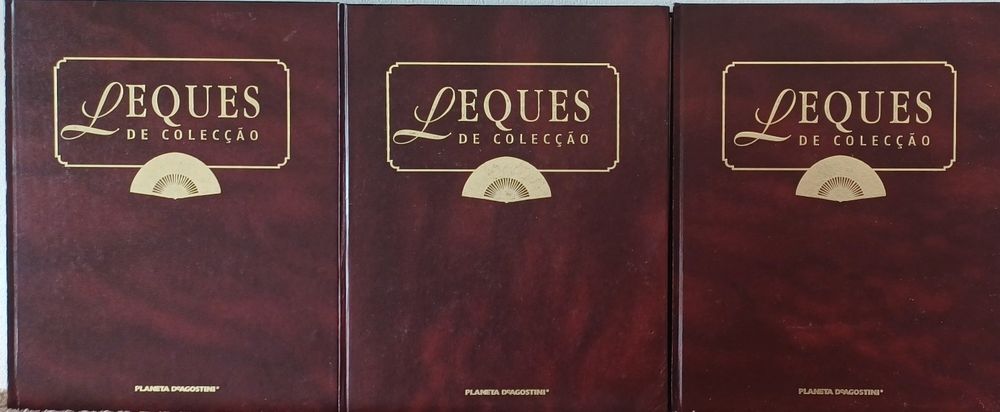 Leques Coleção 3 Excelentes Livros Impecáveis Raros