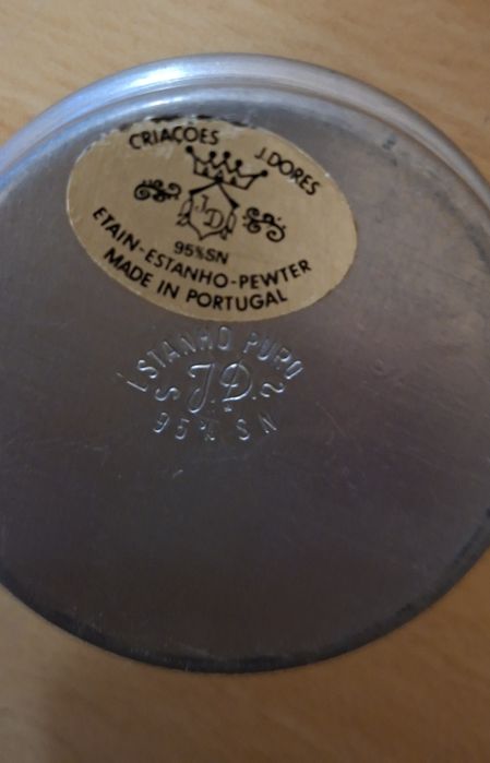 Peças decorativas em estanho puro 95%