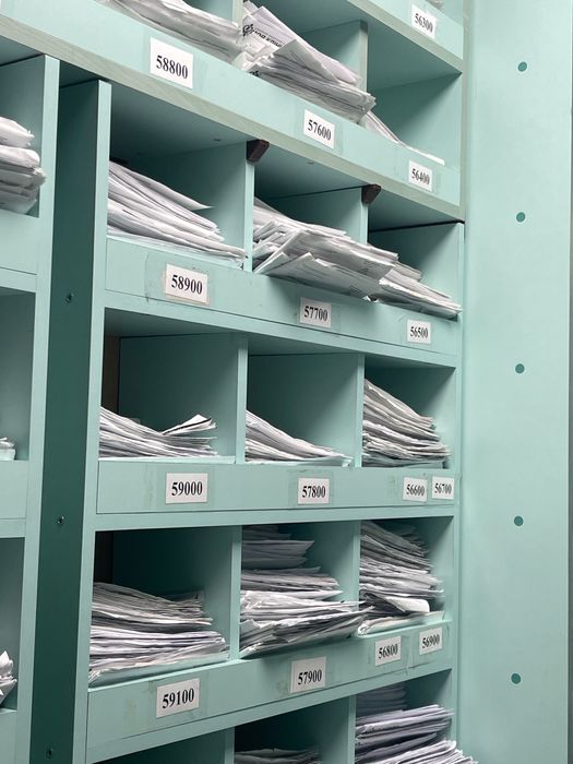 ячейки для документов инструмента картотека  сберегання