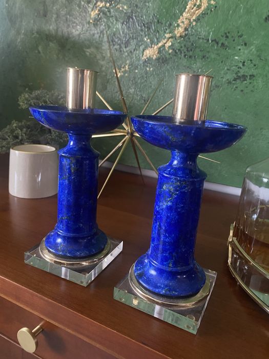 Par raro de castiçais Mangani Firenze Itália