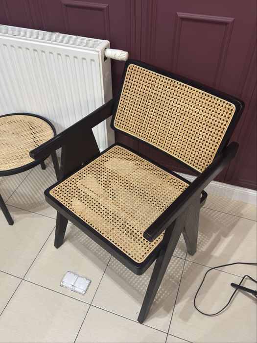 Krzesło plecionka wiedeńska stolik