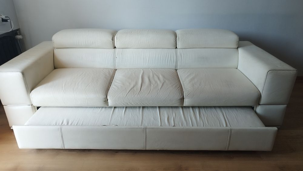Kanapa skóra naturalna