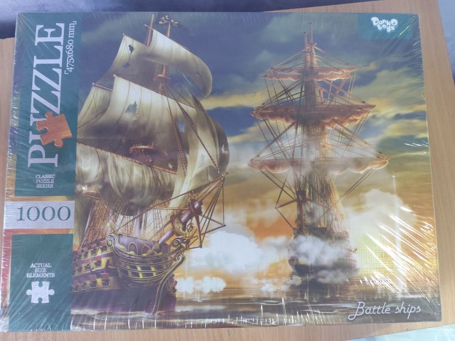 пазлы 1000 шт (морской бой)