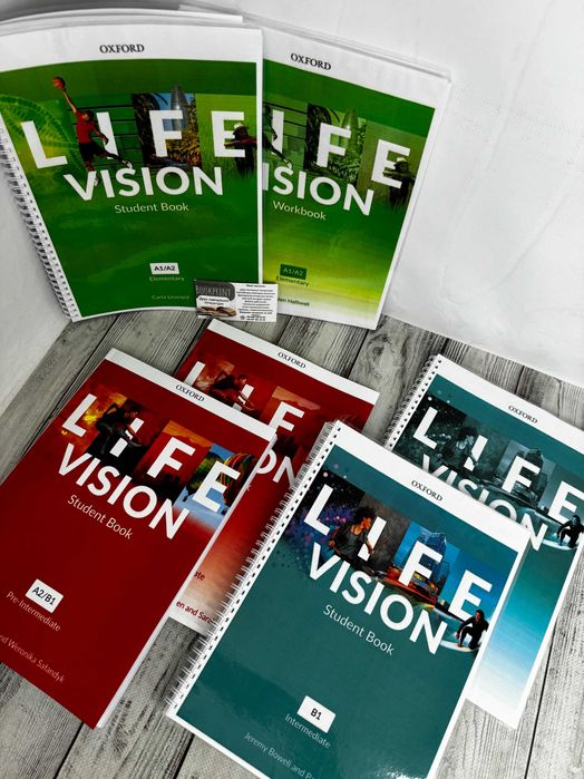 Life Vision Elementary, Pre-Intermediate, Intermediate, Intermediate Plus, Upper-Intermediate, Advanced