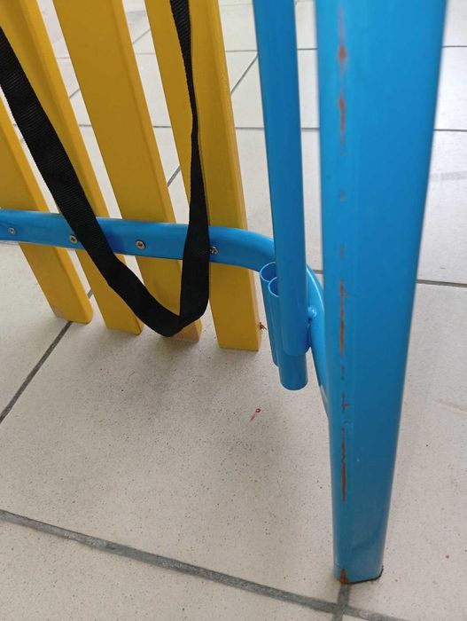 Санки зимние, синие, Санки детские