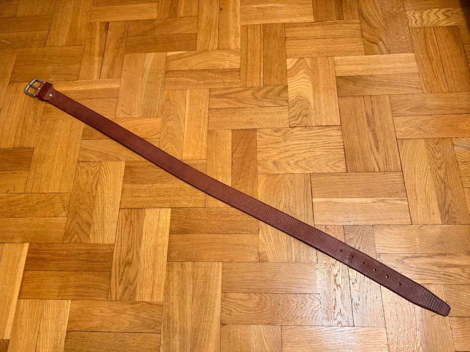 Pasek męski skórzany Tom Talior brązowy ca 105 cm