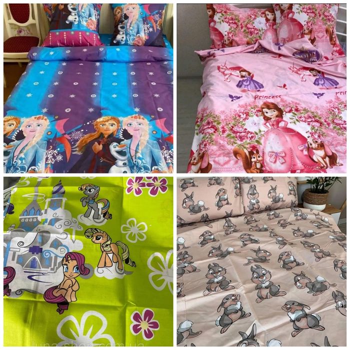 Детское постельное полуторное для девочек