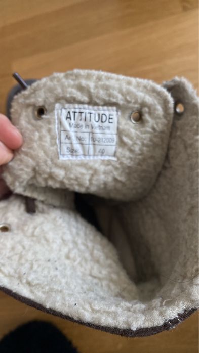 Brązowe buty trampki ocieplane roz. 40