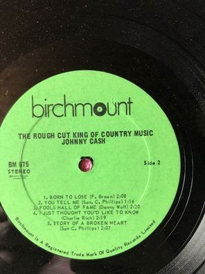Album JOHNNY CASH - The Rough Cut King Of Country Music