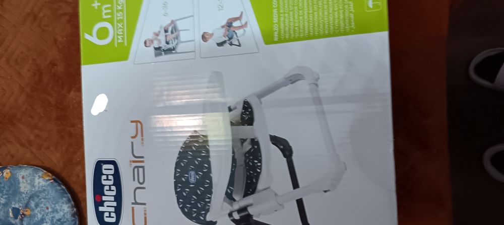 Cadeira e cadeira de alimentação da Chicco