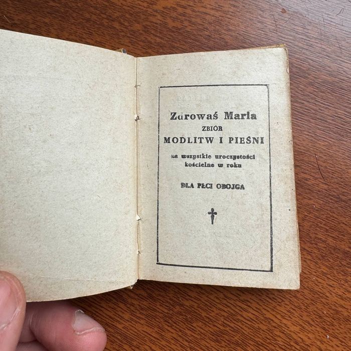 Stary Modlitewnik Zdrowaś Maria 1949 rok Warszawa