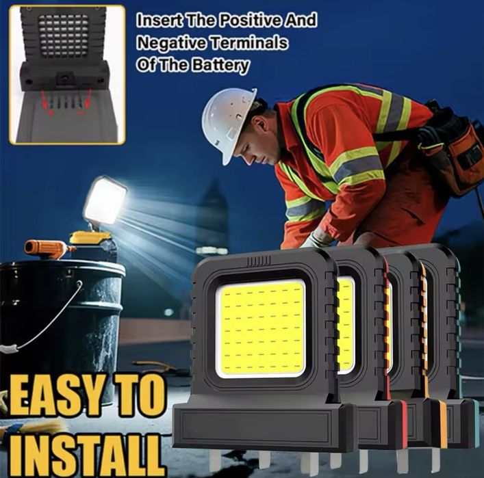 Светодиодный фонарь для аккумуляторных батарей.