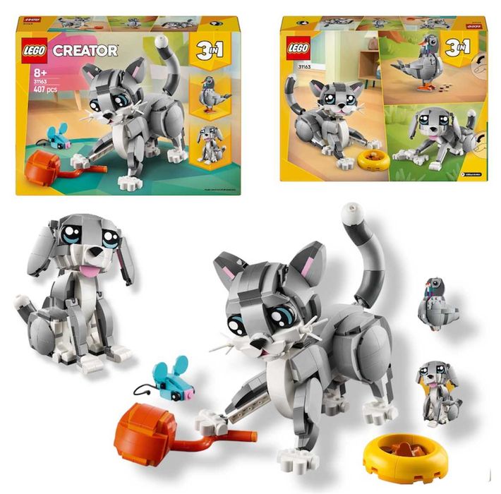 Zestaw LEGO Creator 3w1 Psotny Kot 31163 Zabawka Dla Dzieci 8+ KLOCKI