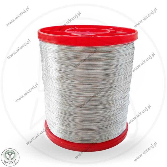Drut pszczelarski do ramek 0,4mm 1kg Ocynkowany drutowanie ramki
