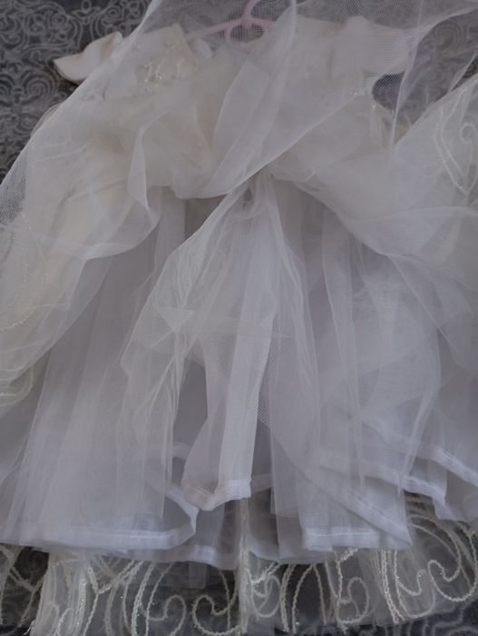 Біле плаття сніжинка 2-4р 92-104р