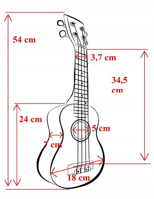 Ukulele sopranowe Ever Play UKU-701S NT 21 cali
